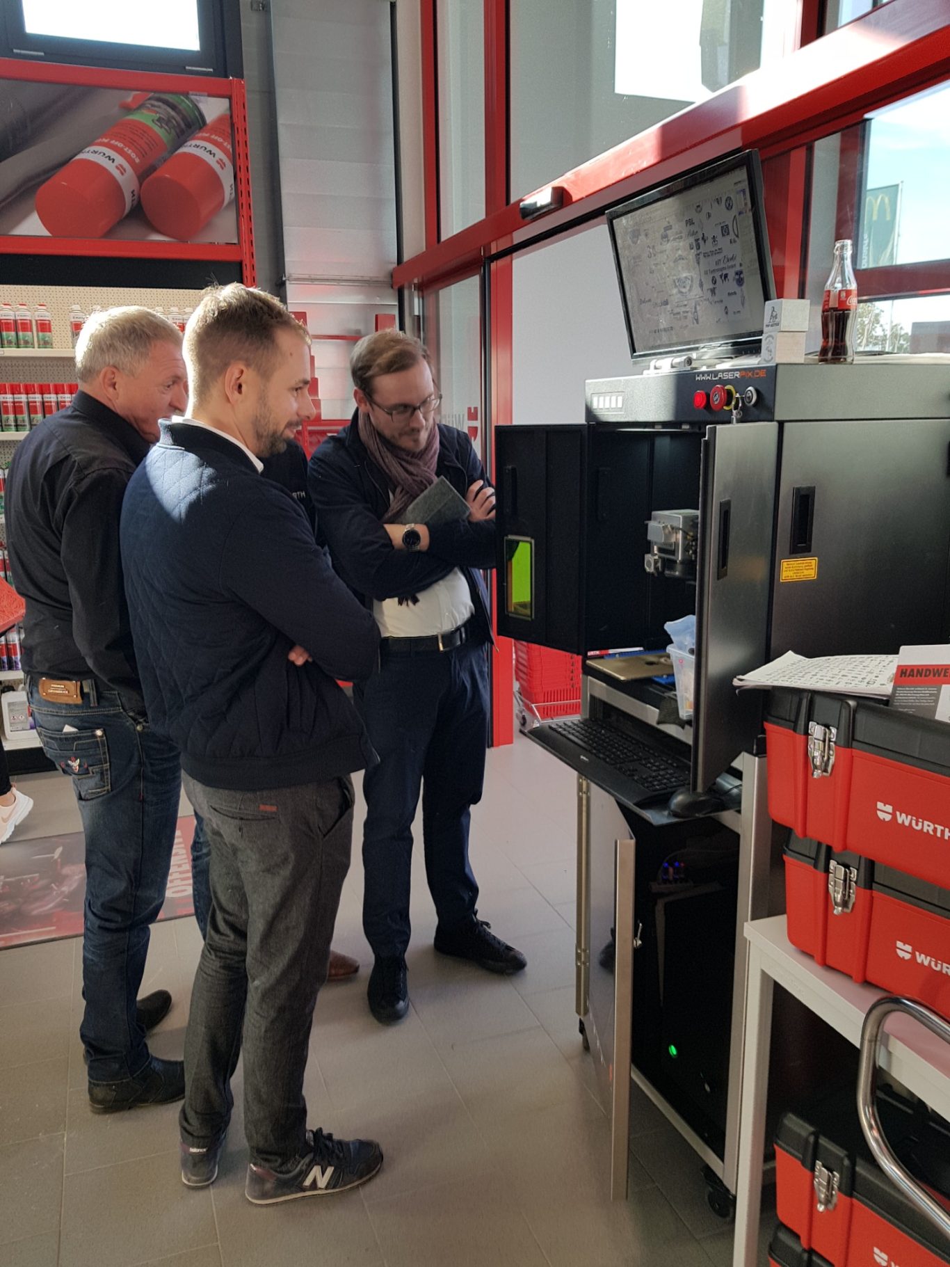 WÜRTH live lasern deutschlandweit mit LASERPIX